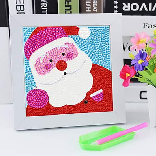 Sparkly Selections Santa Pre-Framed Diamond Painting Kit